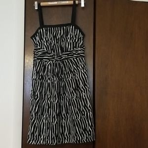LOFT Black & White Summer Dress